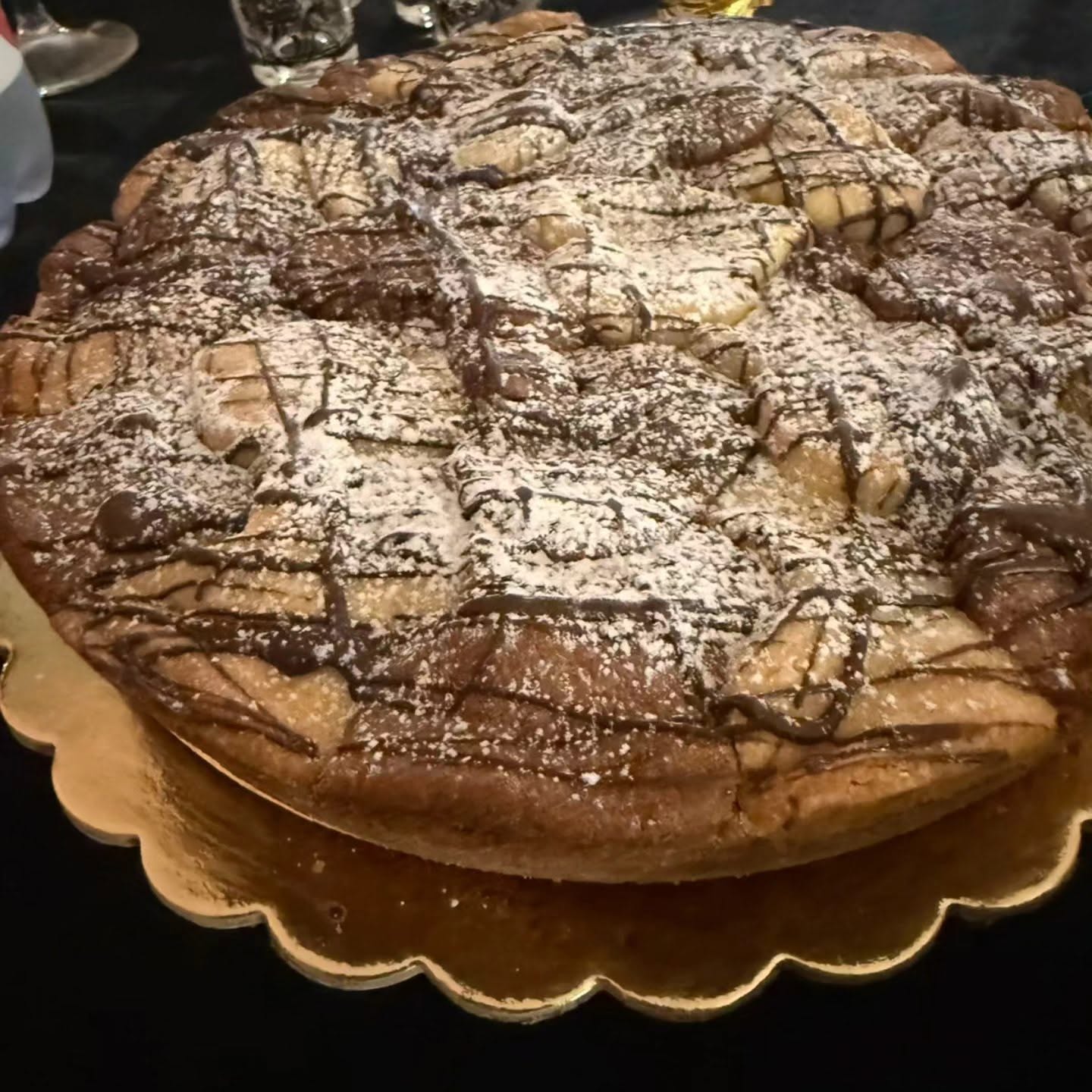 Crostata con crema di arancia e Gran Marnier