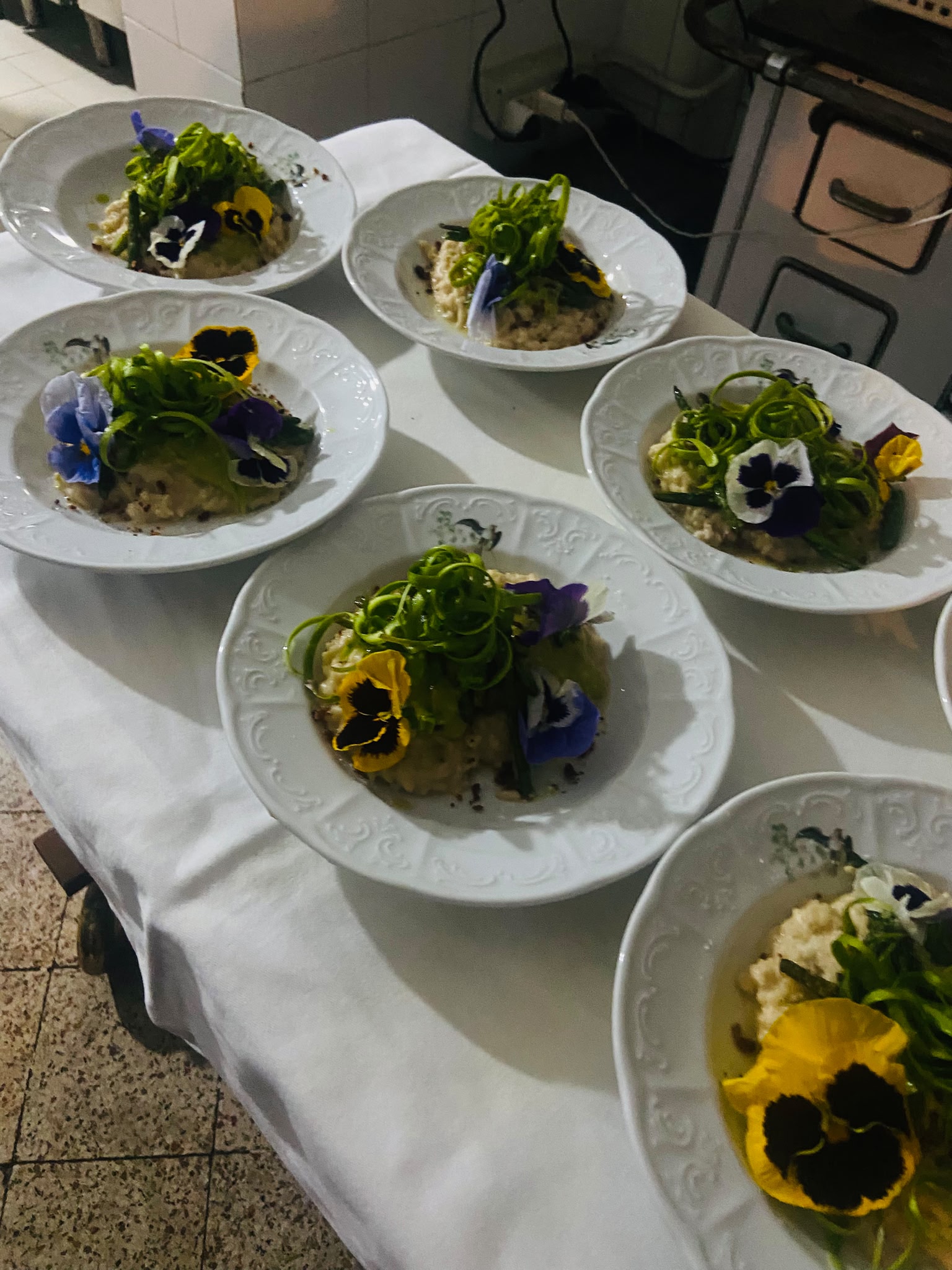 Risotto asparagi guanciale e pecorino con limone fermentato